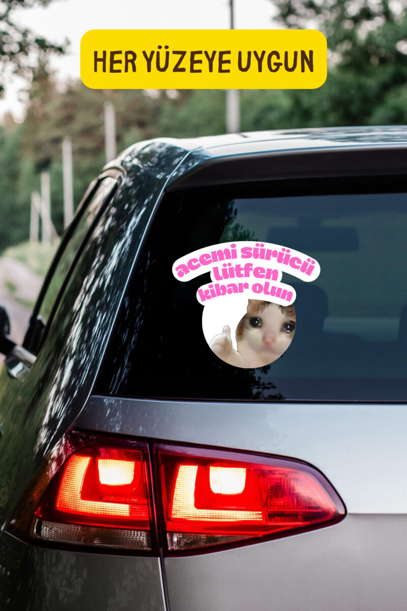 Alternative view of Acemi Sürücü Yeni Sürücü Sticker Su Geçirmez Sticker Araba Motor Duvar Cam Etiket Sticker