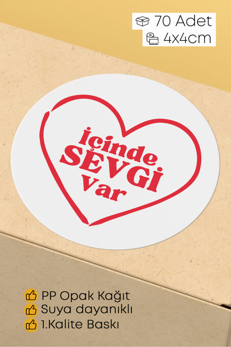 Thank You Sticker Teşekkürler Etiketi Kargo Ambalaj Paketleme Etiketi 4x4 70 Adet