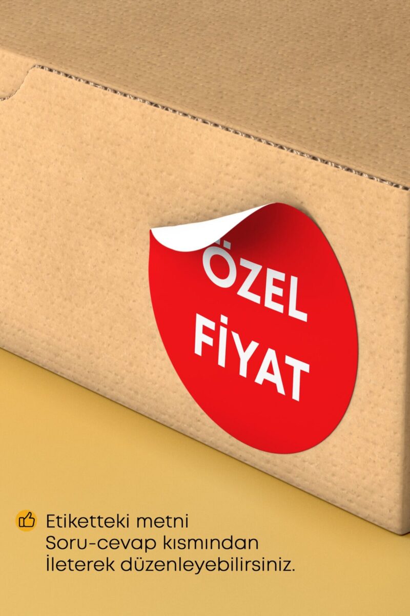 İndirim Yazılı Sticker Ürün Ambalaj Etiketi - 4x4cm 70 Adet