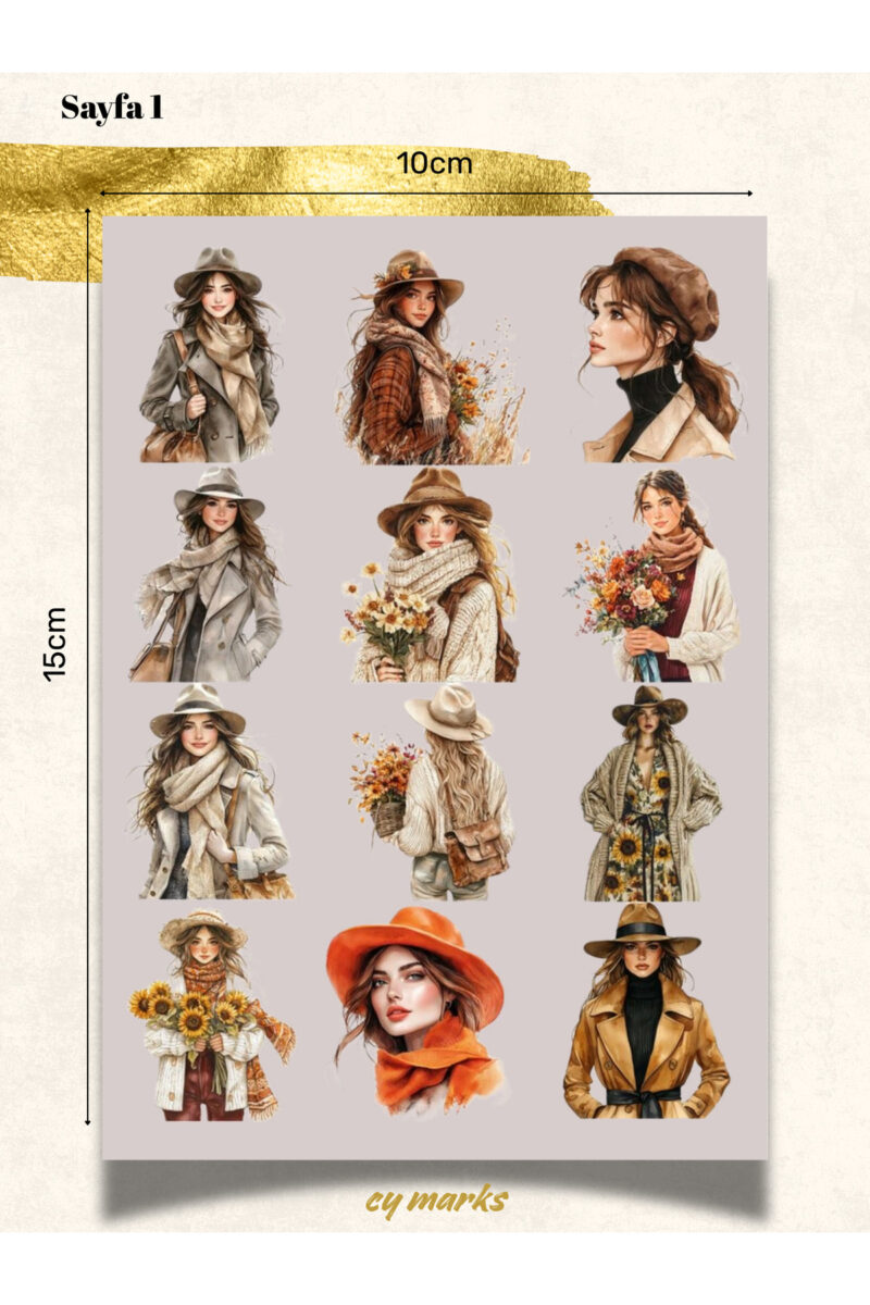 Alternative view of New York Girl Sticker Seti - Planner Ajanda Tablet Telefon Laptop Sticker Etiketi