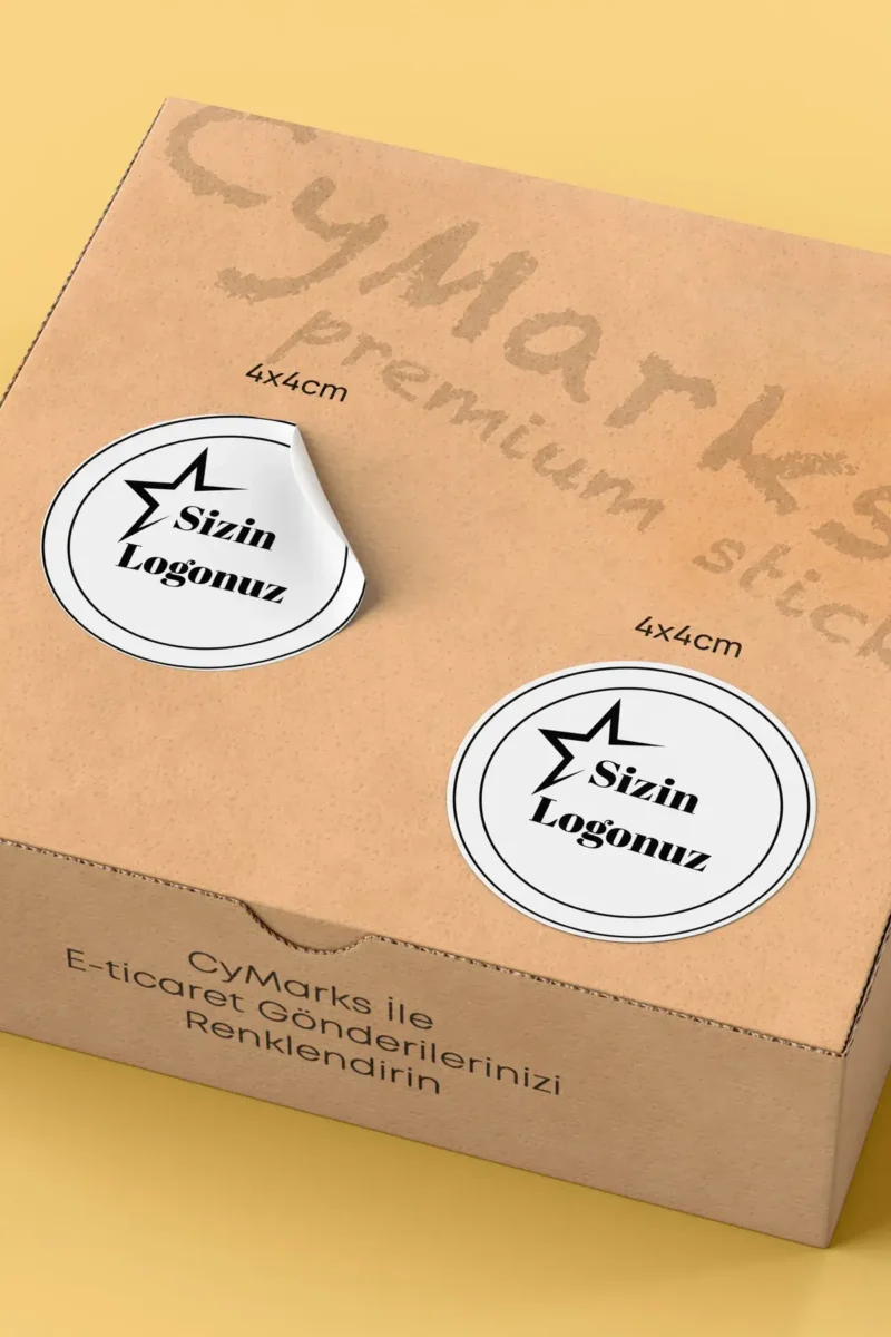 Alternative view of Firma Şirket Logo Sticker Paketleme Kargo Ambalaj Etiketi